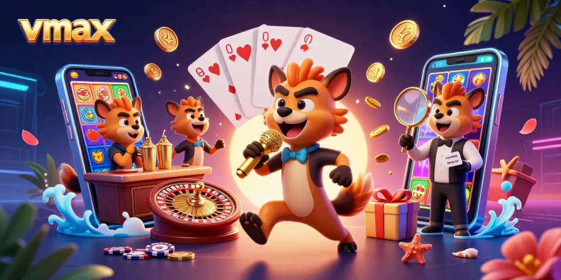 Experience the vibrant vmax casino atmosphere with hyenas entertaining guests at a comedy club.