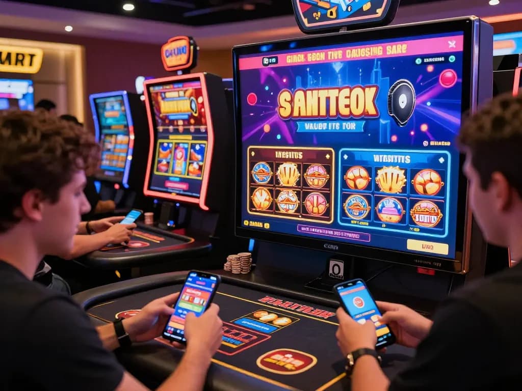 Players enjoying the cs88 vip gaming experience on a modern casino platform, showcasing vibrant graphics and community excitement.