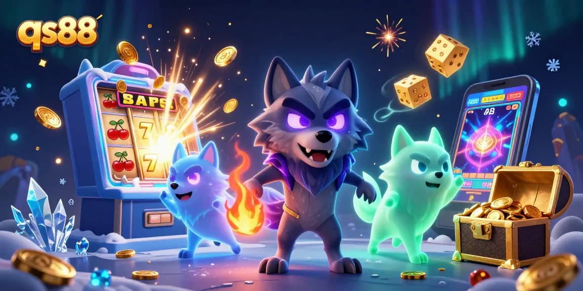 Experience thrilling gaming action at qs88 with colorful slot machines and magical characters.