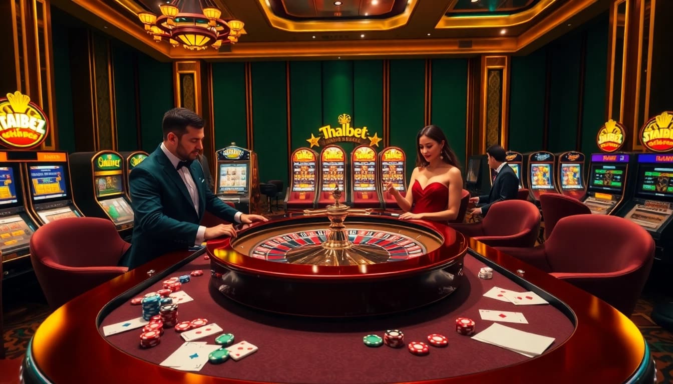 Watch the excitement at https://thabet77.sa.com/ as players bet at a luxurious roulette table.