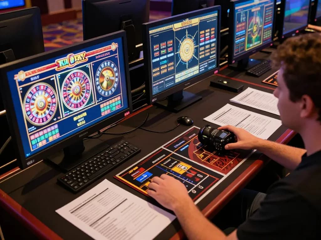 Engaged player exploring the nhà cái kkwin platform for online casino gaming.