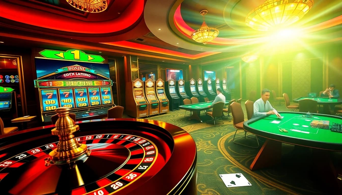 Experience the thrill of gaming at nhà cái 888b with luxurious roulette and slot machines.