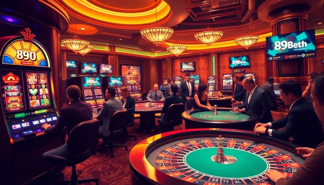 Experience thrilling gameplay at 89bet.sh with stunning casino visuals and vibrant gaming elements.