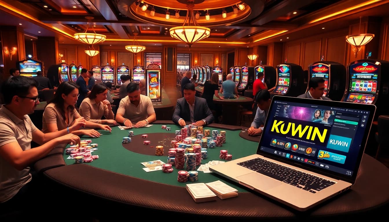 Experience high-stakes poker at https://kuwin.coupons/ with vibrant chips and exciting gameplay.