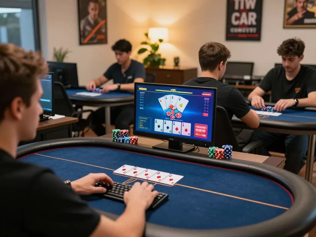 33win online poker action view displaying player excitement and competitive strategy