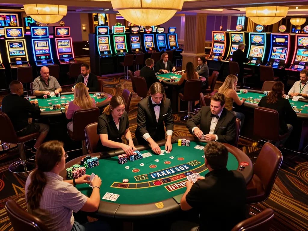 Players engaging in exciting blackjack gameplay at 789clubgo's virtual Las Vegas casino