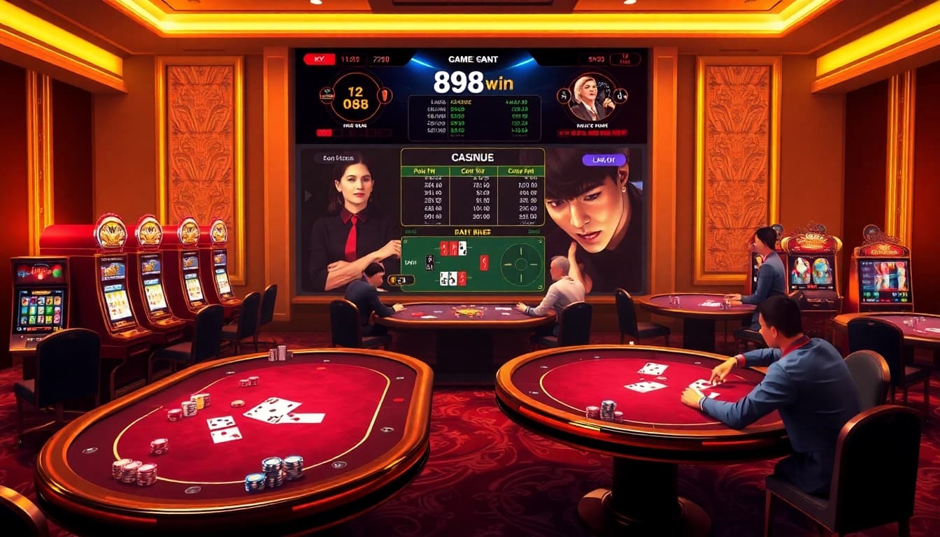 Experience the thrill of Game bài 98win with engaging casino tables and vibrant gameplay.