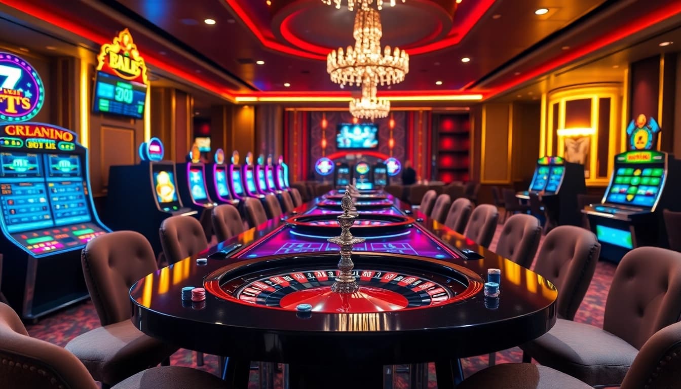 Experience the luxury of gaming at https://bl555.rocks with a vibrant casino setting.
