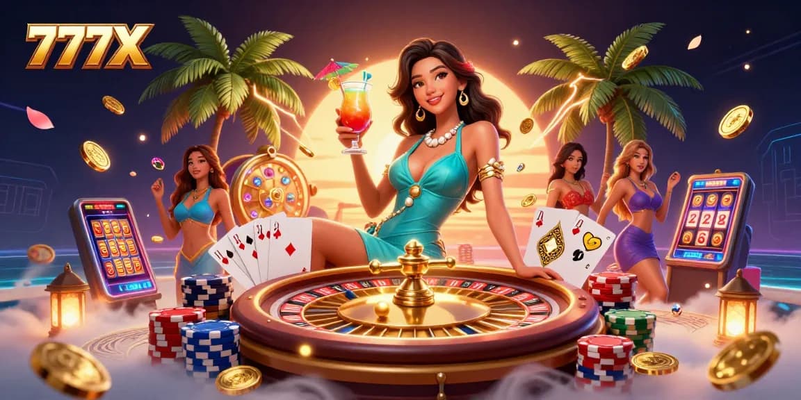 Experience thrilling moments at 777X casino with vibrant gaming elements and action.