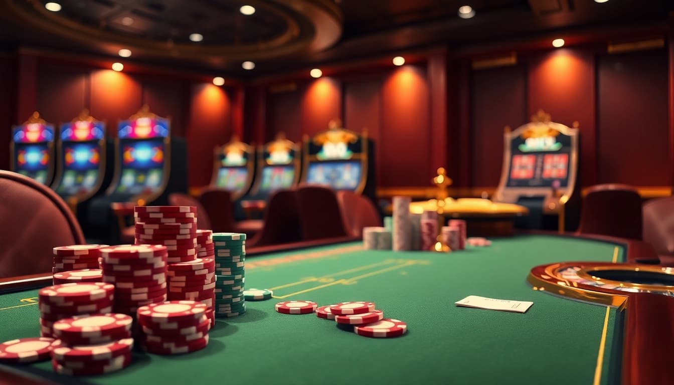 Experience the thrill of online gambling at https://xx88.day/ with vibrant casino tables and slot machines.