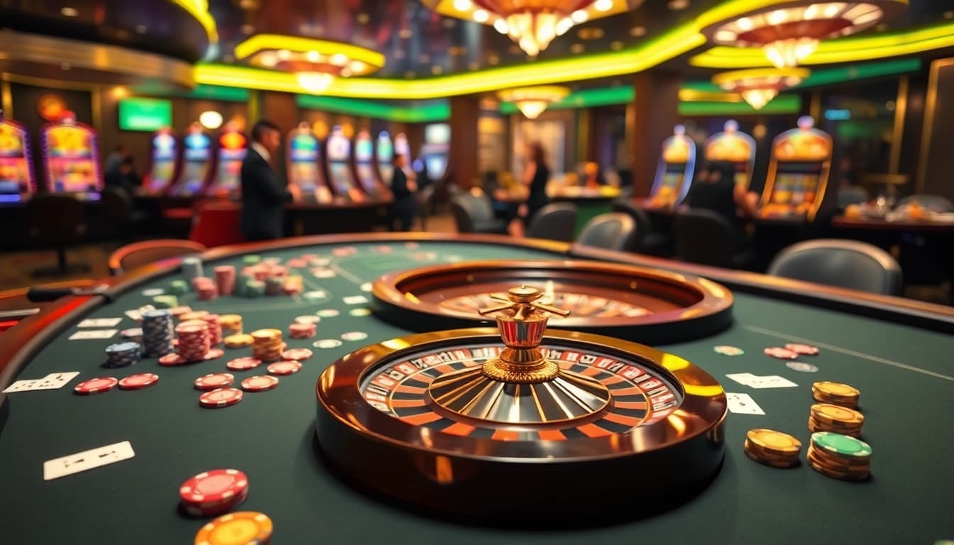 Play exciting games at lc88 casino with vibrant tables and engaging players.