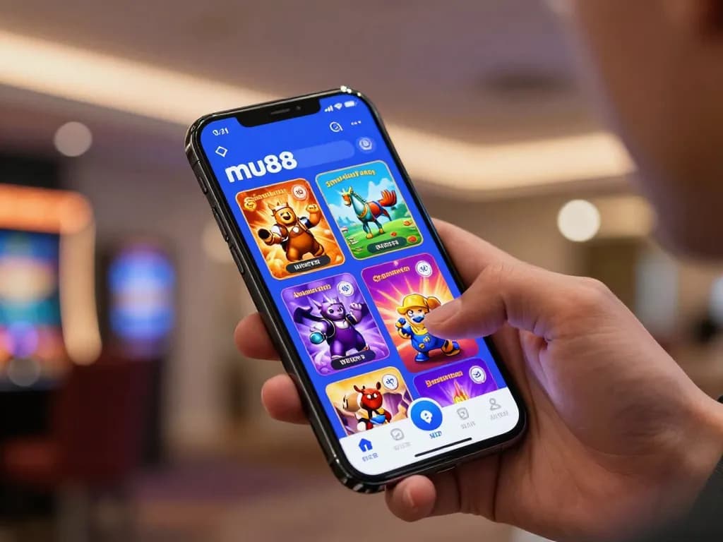 Using app mu88 on smartphone to engage in exciting mobile gambling