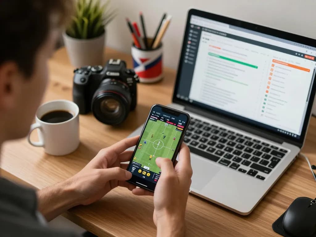 Experience thrilling sports betting action with jun 88 on smartphone, showcasing strategic gameplay.