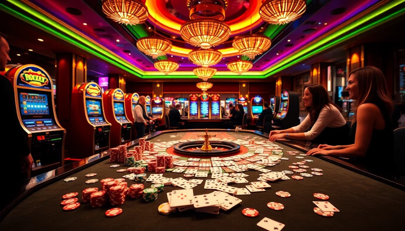 Experience thrilling gameplay at https://rr88c.pro/ with vibrant casino tables and exciting betting actions.