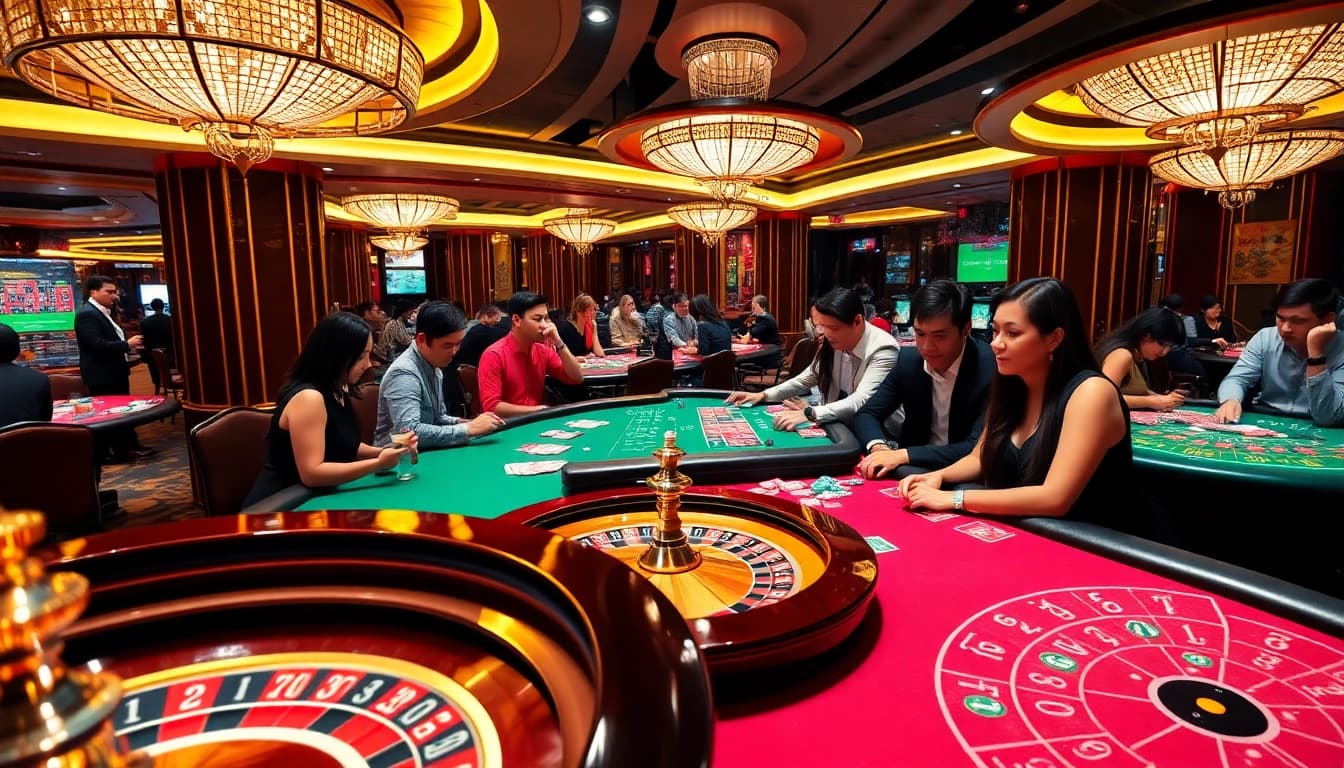 Exciting gameplay action at WE88 online casino showcasing vibrant tables and engaged players.