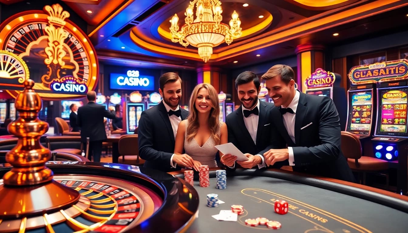 Experience the thrills of G28 com casino with exciting games, vibrant slot machines, and engaged players.