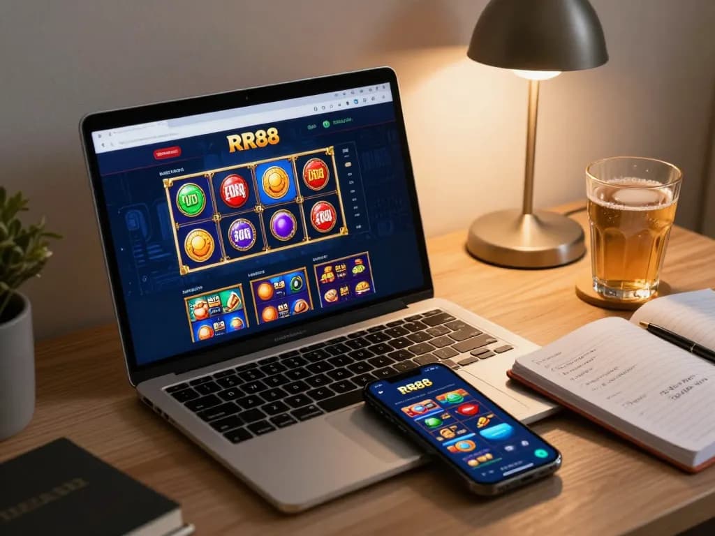 Engaging online betting experience at trang chủ rr88 with vibrant slot games displayed