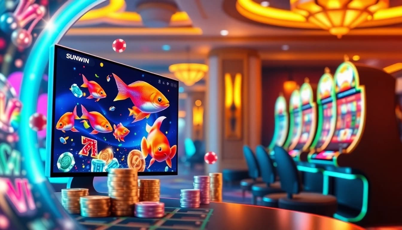 Bắn cá Sunwin gaming experience with exciting visuals and interactive casino elements.