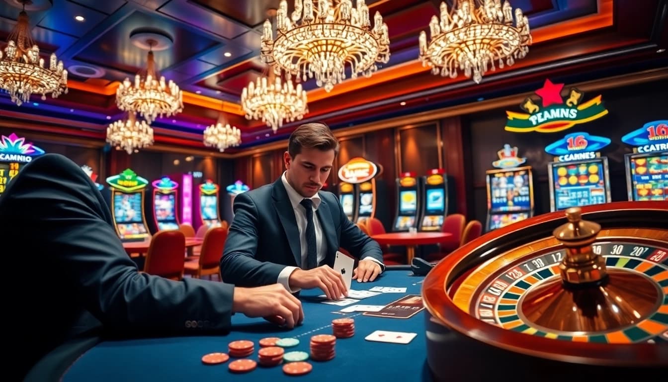 Experience the thrill of online gaming on https://uu88.bio/ with a high-stakes poker game.