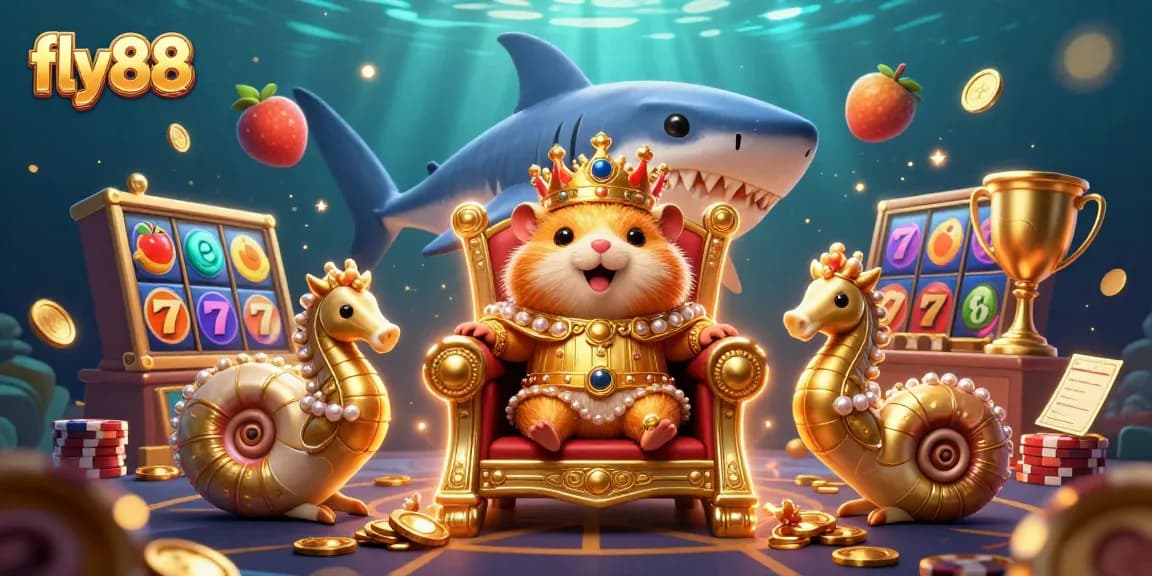 Engage in high-stakes gaming at fly88 with vibrant slot machines and dynamic casino elements.