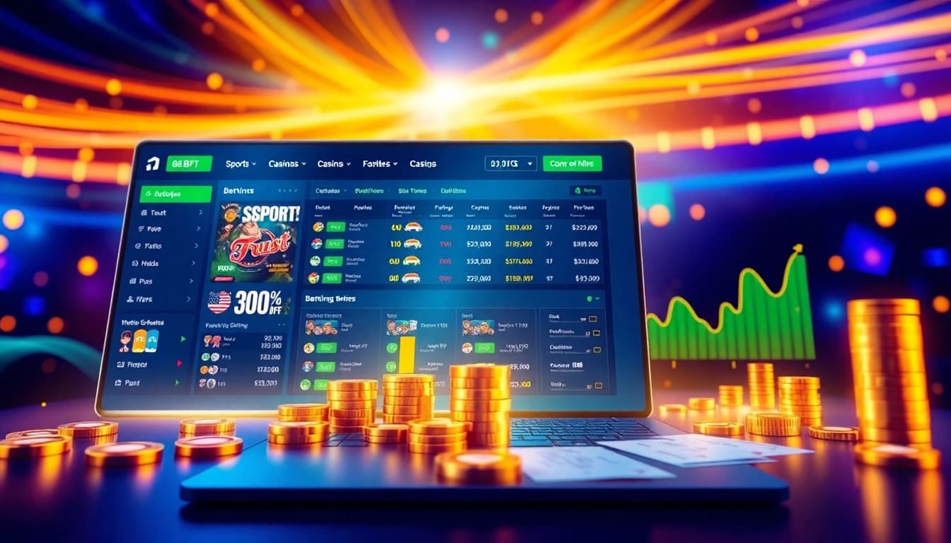 Experience the future of online betting with stimmgewitter.org's vibrant digital illustration showcasing diverse betting options.
