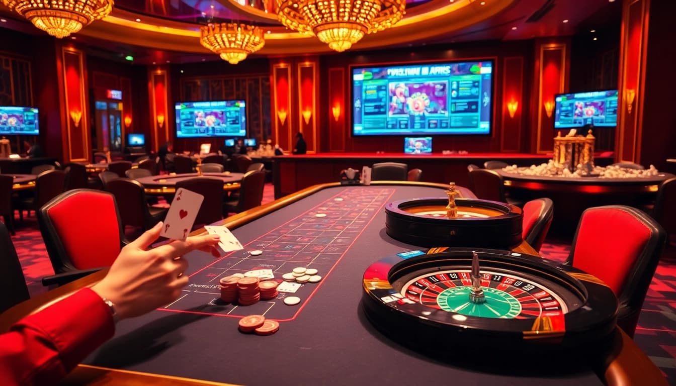 Experience high-stakes gaming at tg88 com with luxurious casino tables and thrilling action.