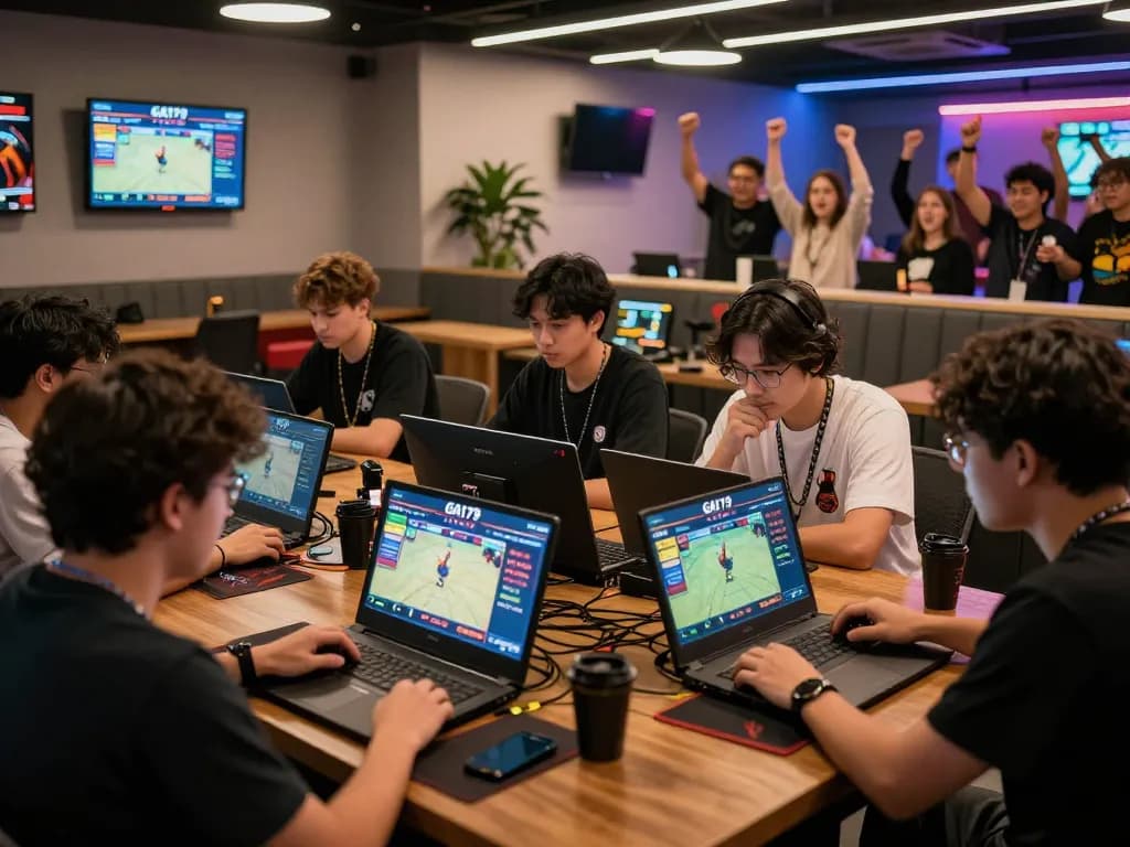 Exciting online betting experience at https://ga179.press/ with diverse players engaged in live cockfighting matches.