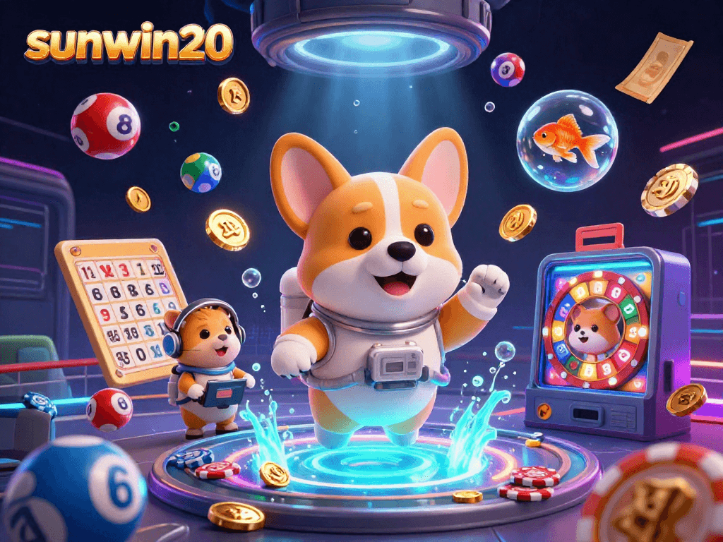 Experience the excitement of sunwin20 as animated characters bring casino gaming to life in space!