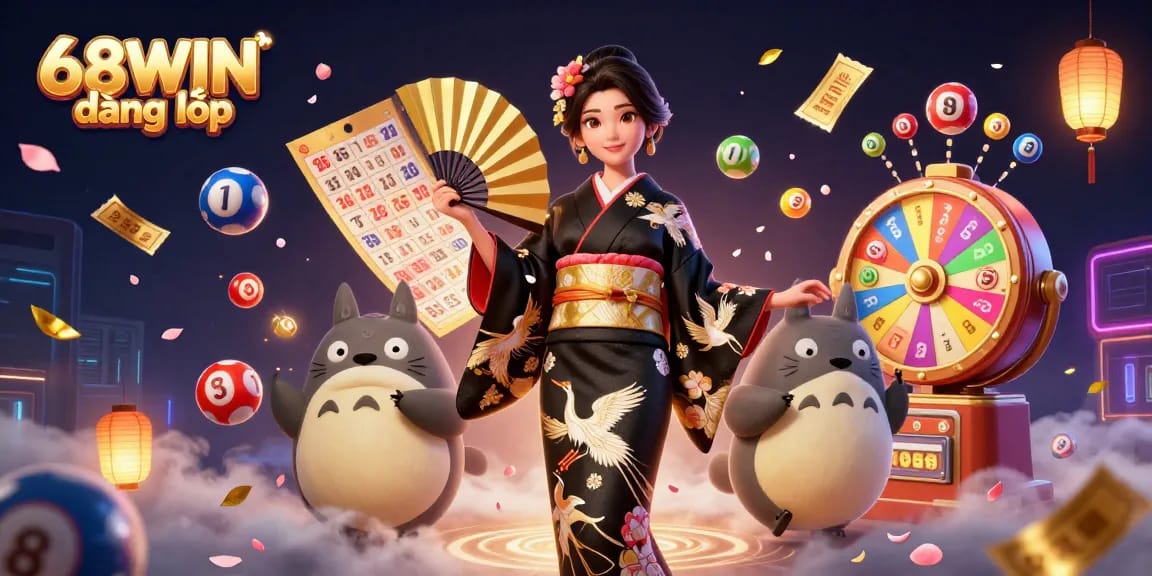 Experience the thrill of 68WIN đăng nhập with vibrant casino game elements and enchanting scenes.