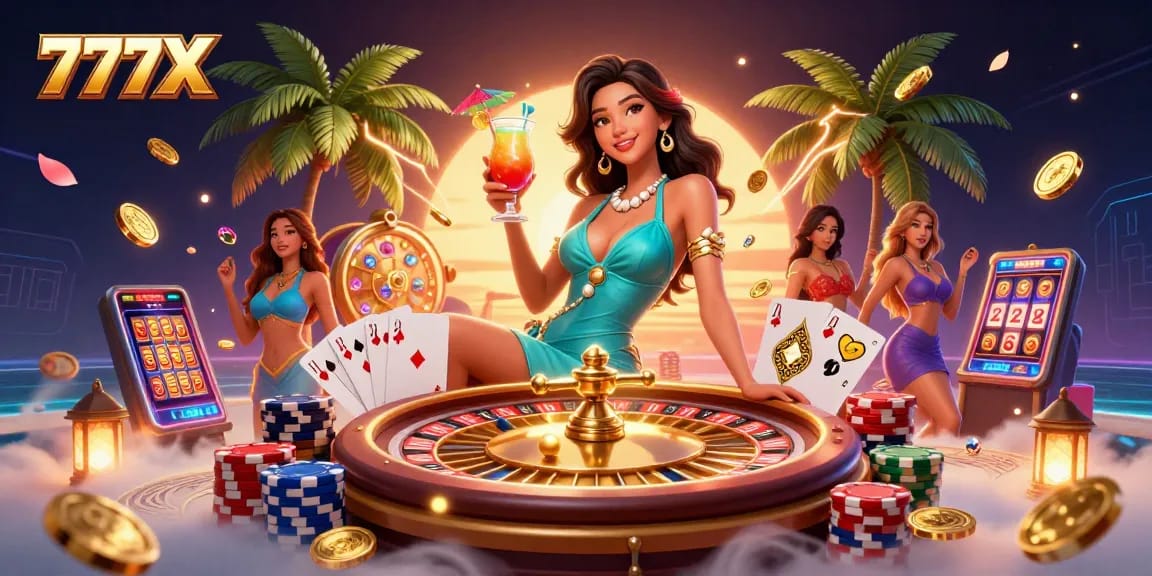 Experience thrilling moments at 777X casino with vibrant gaming elements and action.