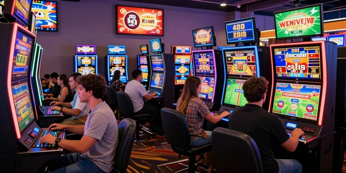 Engaged players at credit card casinos at jumpspace.org.uk enjoying vibrant gaming experiences with diverse options and exclusive bonuses.