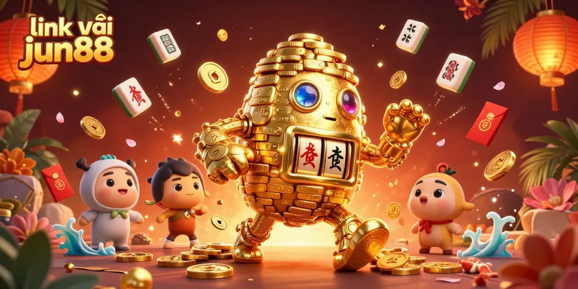 Experience thrilling gaming with link vào jun88 showcased in this vibrant, energetic casino scene.