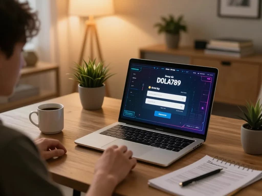 Login to your DOLA789 account while enjoying a cozy online gambling atmosphere at home.