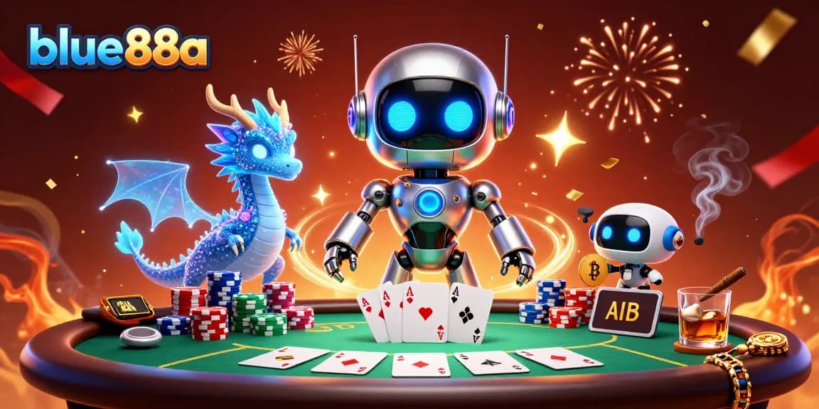 Experience thrilling games at blue88a with vibrant poker elements and dynamic characters.