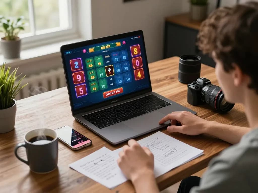 Engaging in xocdiaonline via laptop as player strategizes betting options at home.