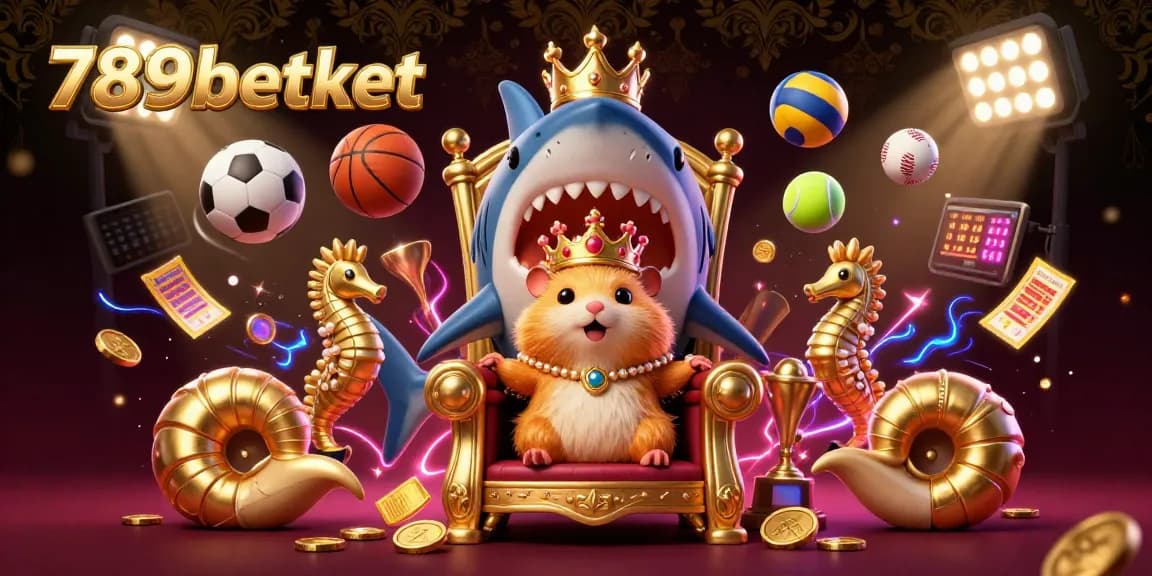Engage with the thrilling world of 789betket featuring a golden hamster king in a dynamic gambling scene.