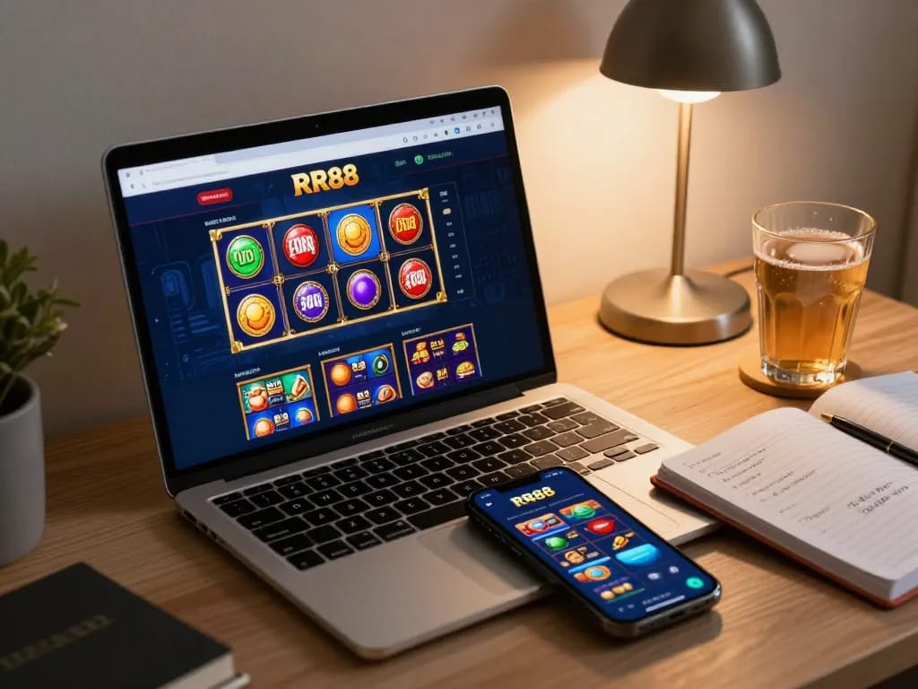 Engaging online betting experience at trang chủ rr88 with vibrant slot games displayed