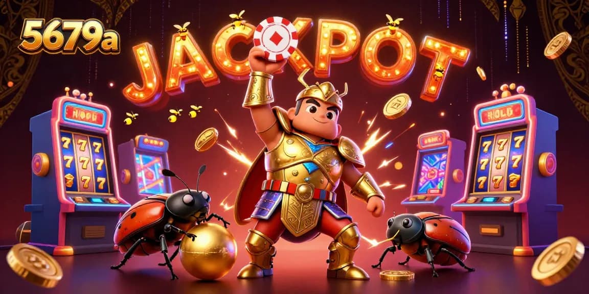 Engage with the thrilling 5679a casino experience, highlighted by vibrant characters and jackpot excitement.