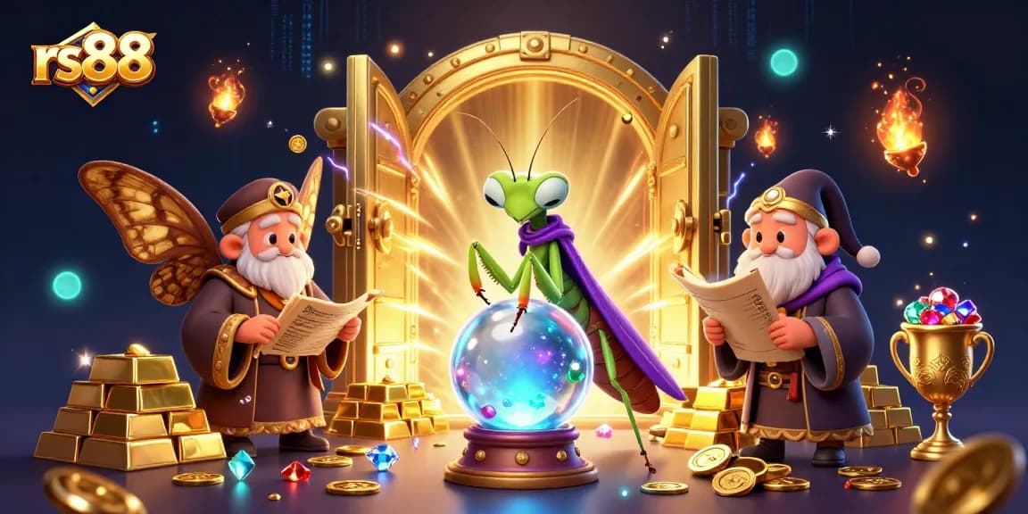 Experience thrilling gaming adventures at rs88, where a praying mantis fortune teller reveals fortunes.