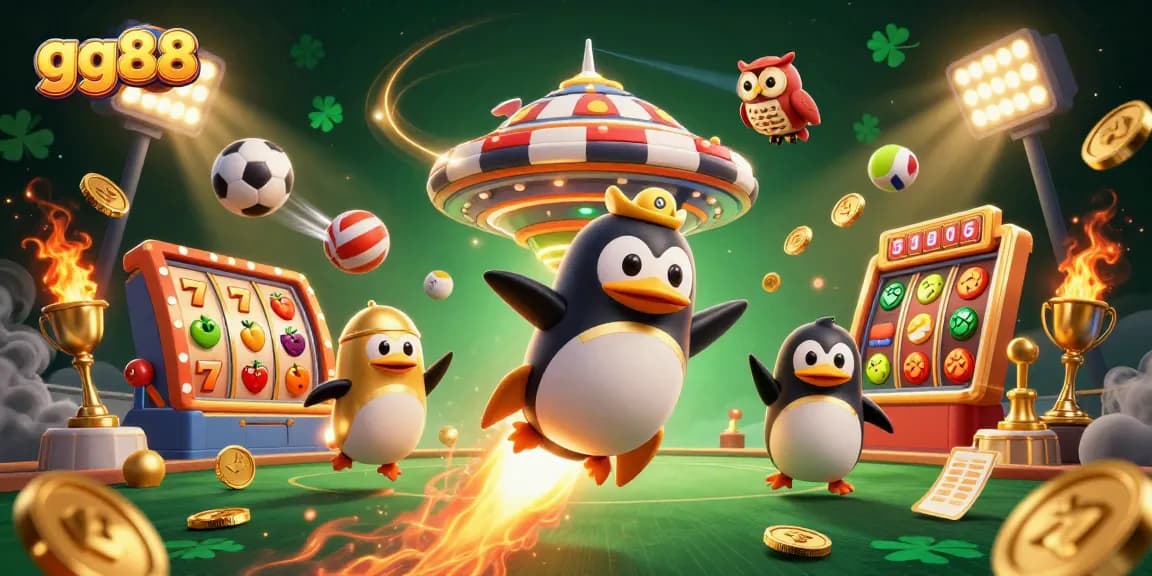 Winning in the exciting world of gg88 online gaming with vibrant casino elements and dynamic characters.