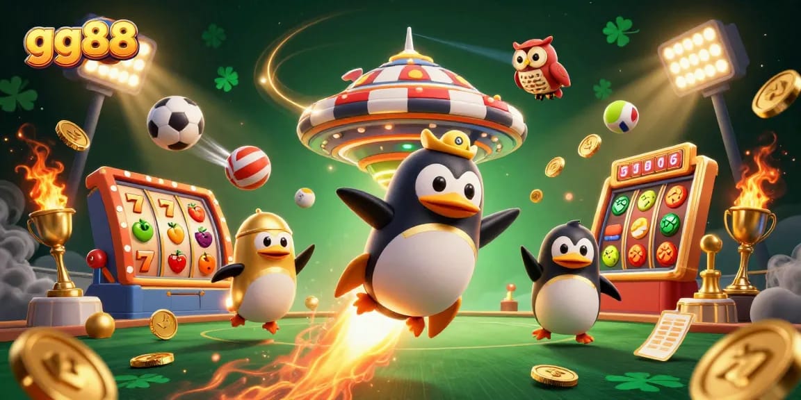 Winning in the exciting world of gg88 online gaming with vibrant casino elements and dynamic characters.