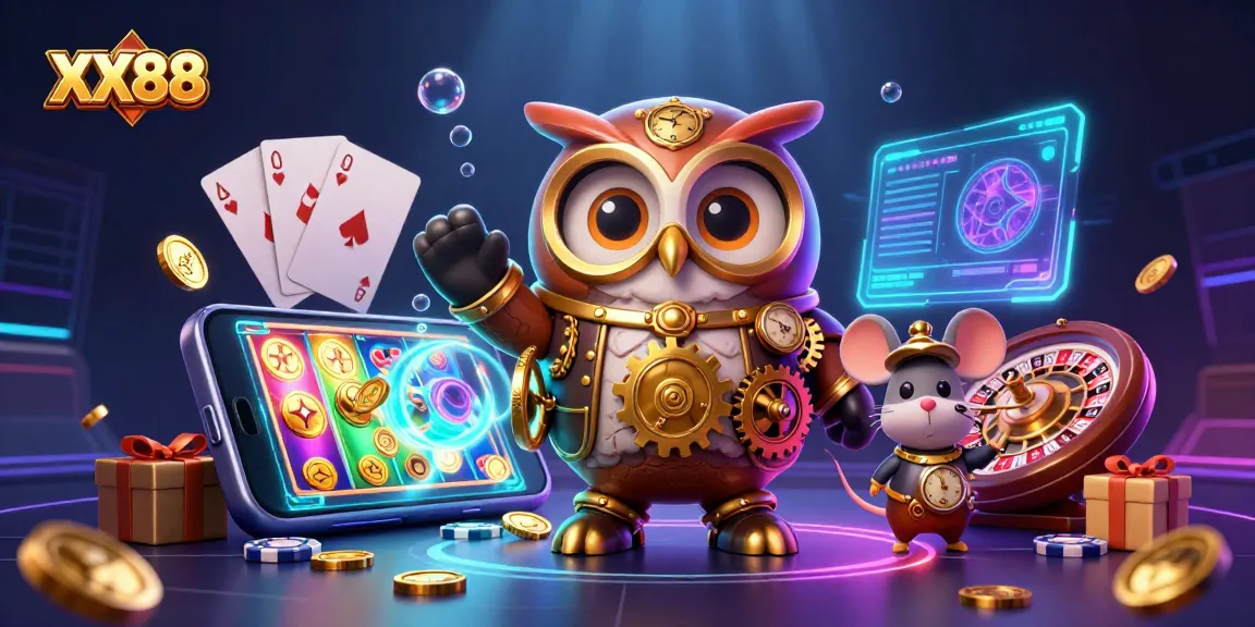 Experience thrilling gameplay at XX88 with vibrant casino elements and captivating characters.