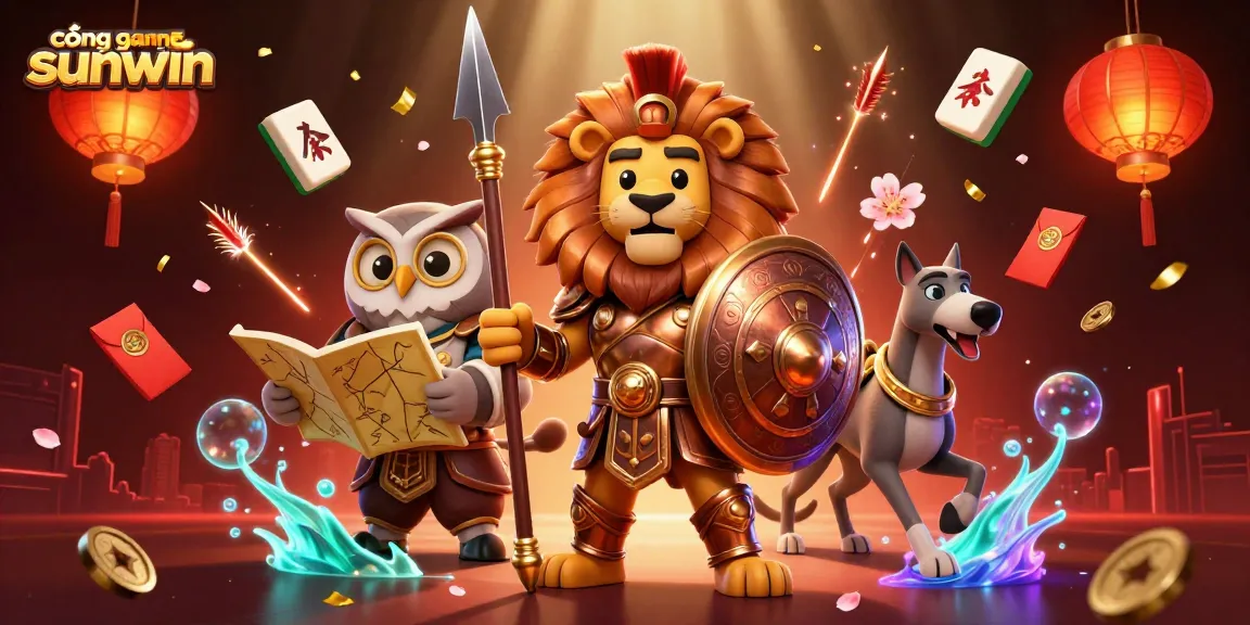 Engage with cổng game sunwin through an epic 3D casino world filled with vibrant gaming elements and heroic characters.