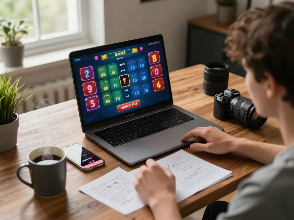 Engaging in xocdiaonline via laptop as player strategizes betting options at home.