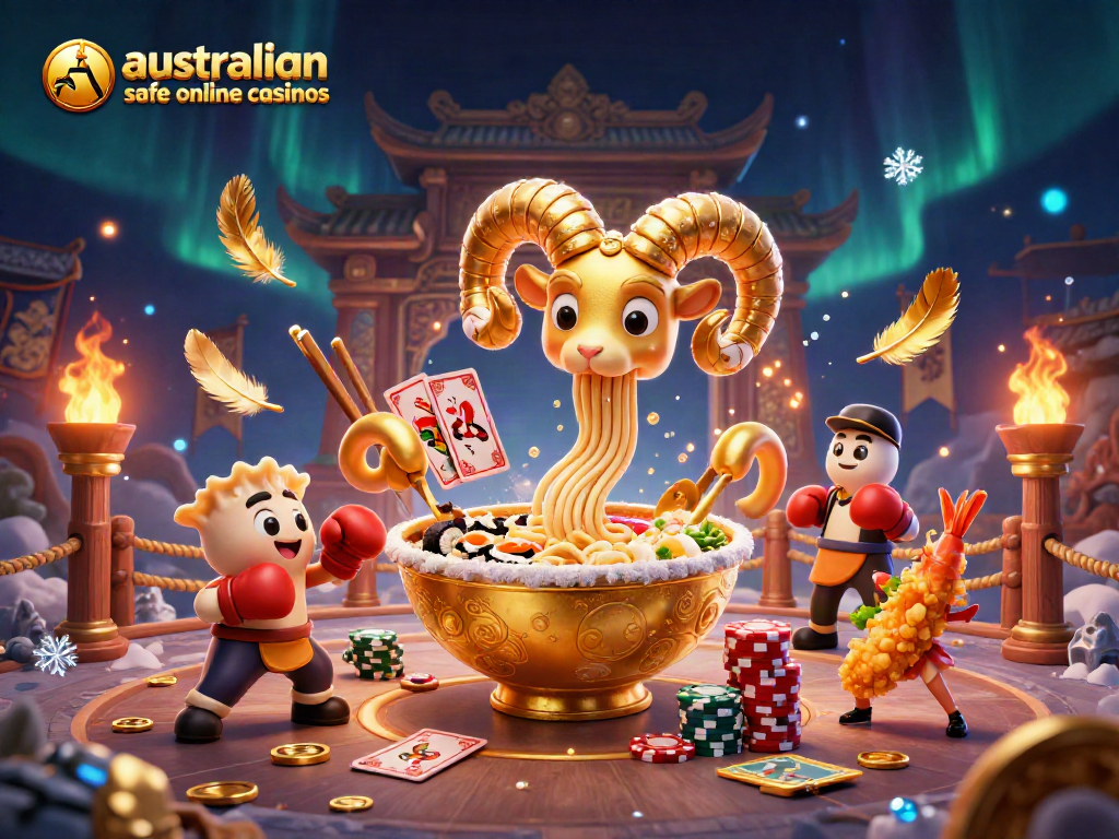 Engage with the vibrant world of australian safe online casinos in this dynamic 3D illustration.