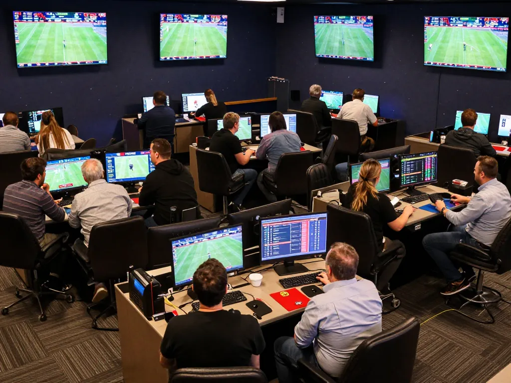 Engaging sports betting scene with live odds showcasing ty le keo nha cai 5 amid strategic discussions.