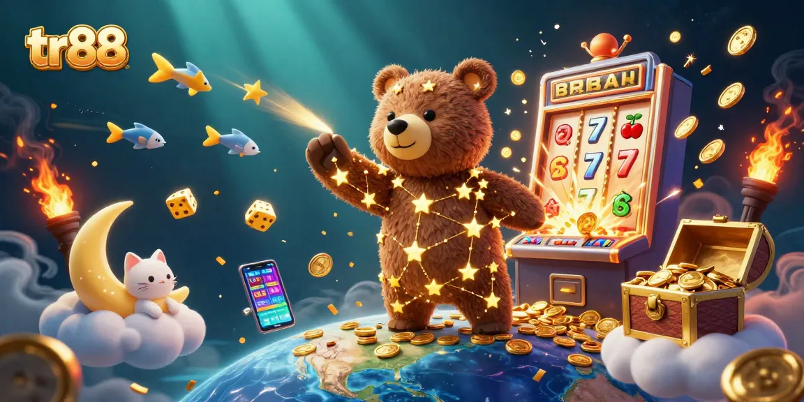 Play at tr88 for exciting jackpots overflowing from 3D slot machines in a vibrant casino universe.