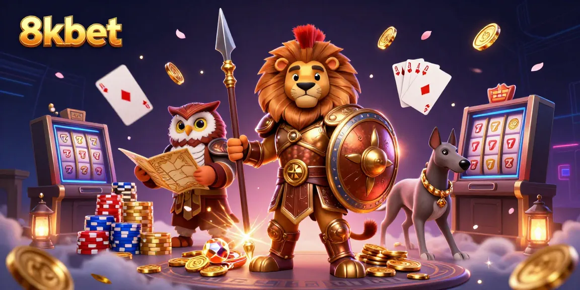 Experience the thrill of gaming with 8kbet in this vibrant 3D casino world filled with fortune.