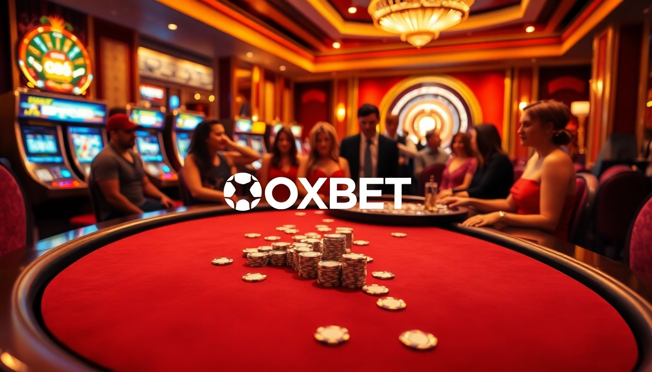 Experience thrilling gameplay at OXBET with engaging poker and casino visuals.
