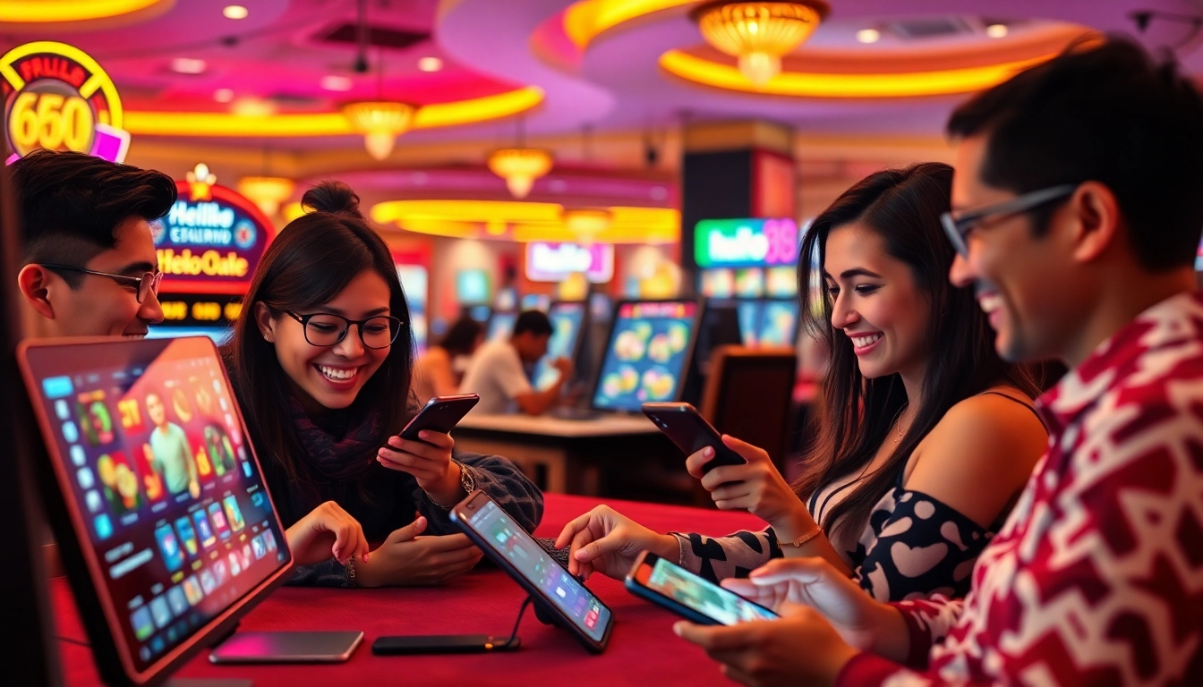 Experience the excitement of online gambling at hello88win.live with vibrant gaming interfaces and engaged players.